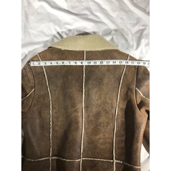 Wilson’s Leather Womens Brown Leather Long Dust Buster Coat - Picture 7 of 8